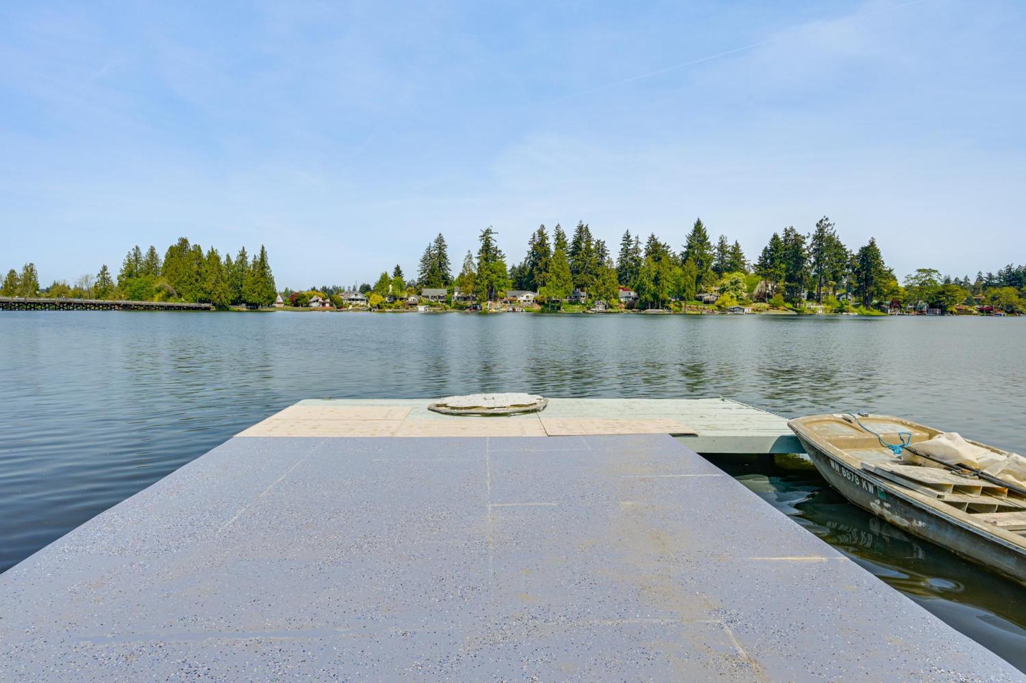 Tacoma Home On Steilacoom Lake With Dock! Exterior photo